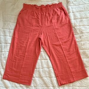 Penningtons Linen Blend Wide Leg Pull on Pant